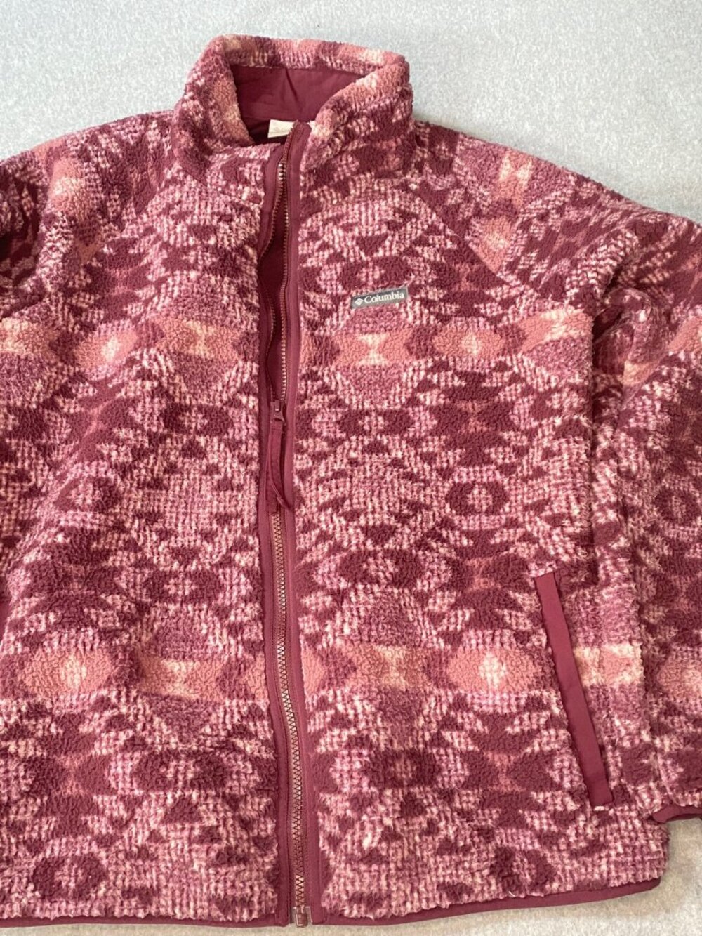 Columbia Women's WestBend Print Full Zip Fleece Jacket Sz XXL